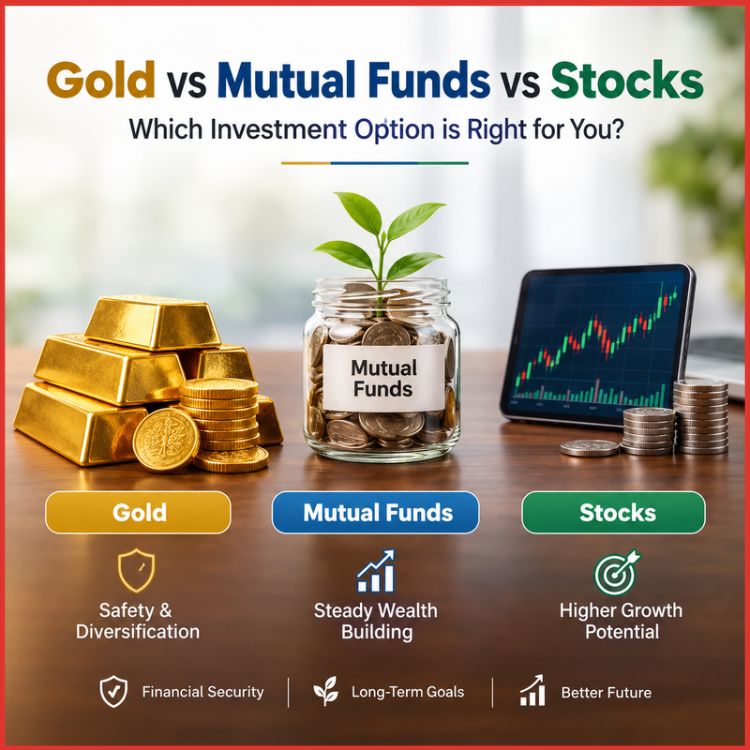 Gold vs Mutual Funds vs Stocks: Best Investment Option in 2026-thumnail