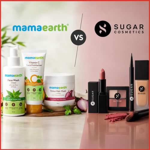 Mamaearth vs SUGAR Cosmetics: The D2C Beauty Battle Explained-thumnail