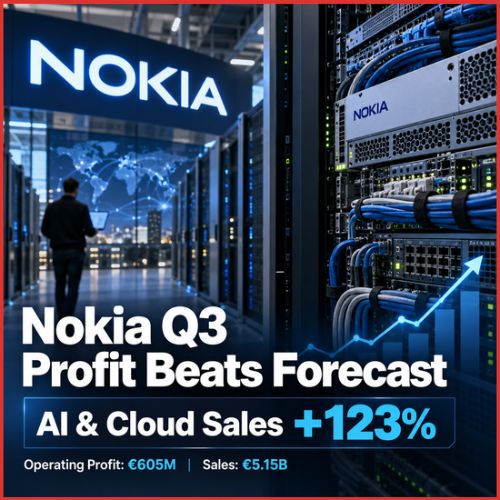 Nokia Q3 Profit Beats Forecast as AI and Cloud Sales More Than Double-thumnail