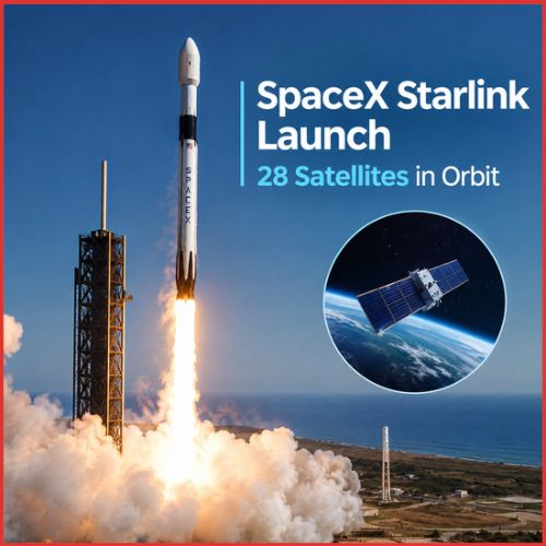 SpaceX Launches 28 More Starlink Satellites as Falcon 9 Keeps Up Relentless 2026 Pace-thumnail